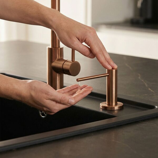 Detergent dispenser for sinks Rea DEX Brush Copper