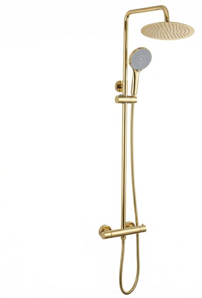 Shower set without spout with thermostat Rea Lungo Gold