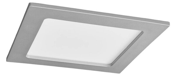 Joki LED downlight silver 3,000 K angular 16.5 cm