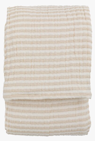 Drift Stripe Bedspread in Beige