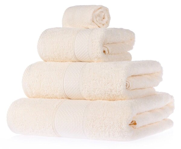 Homescapes Cream Bath Towel Set 100% Turkish Cotton