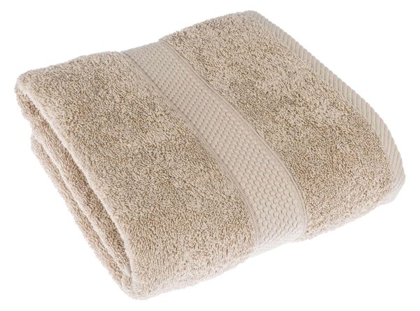 Homescapes Stone Beige Bath Towel 100 % Turkish Cotton