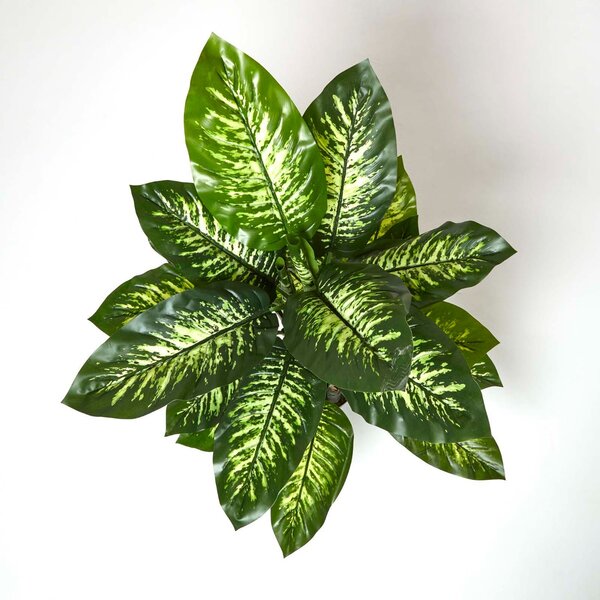 Homescapes Artificial Dumb Cane Plant in Pot 150 cm Faux Dieffenbachia