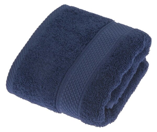 Homescapes Navy Blue Hand Towel Set of 2 Turkish Cotton