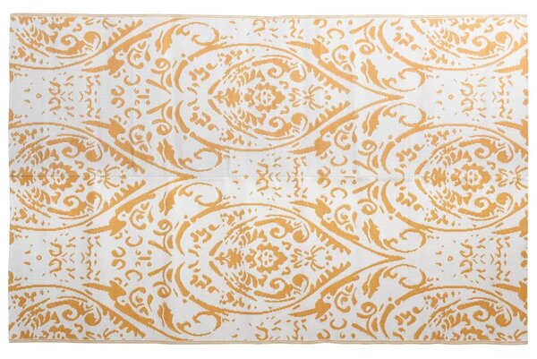 Outdoor Carpet Orange and White 190x290 cm PP