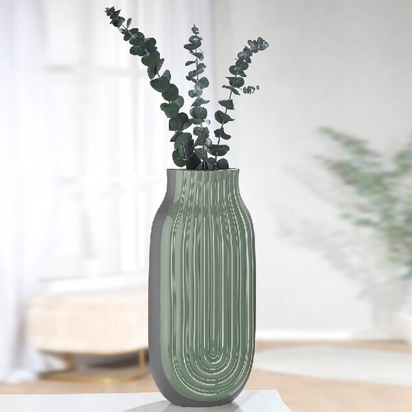 Albemarle Small Ceramics Vase In Green