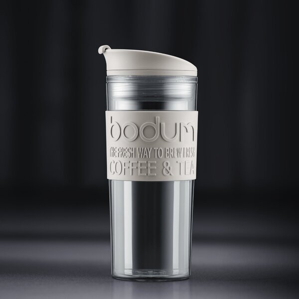 Bodum Travel Vacuum Mug, 450ml Off-White