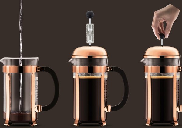 Bodum Chambord 8 Cup French Coffee Press, 1L Copper