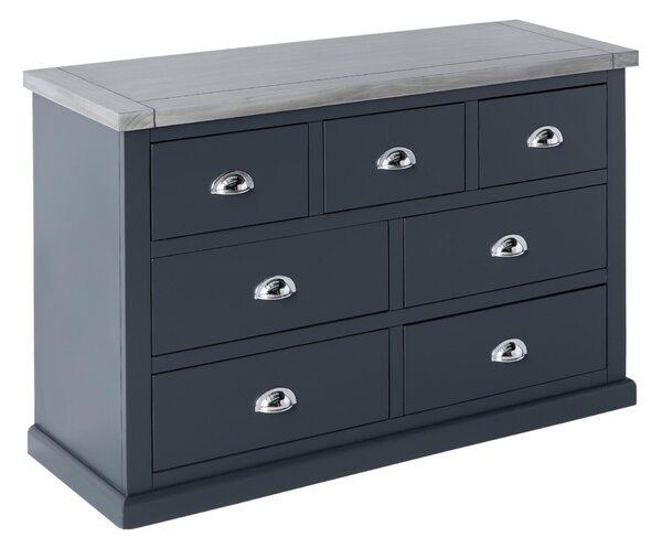 Bristol Charcoal Dark Grey 3 Over 4 Chest of Drawers | Roseland