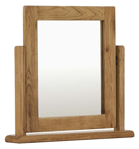Zelah Oak Vanity Mirror, Solid Wood | Roseland