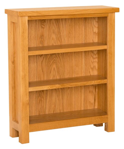 Newlyn Oak Small | Low Bookcase, Solid Wood, W: 70cm | Light Oak