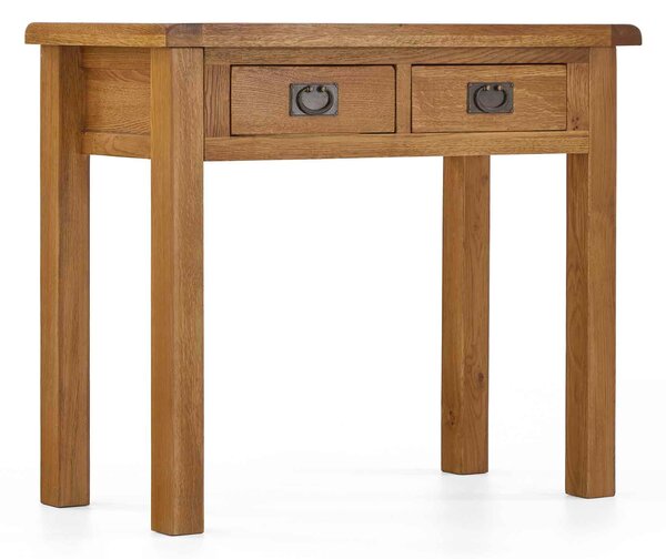 Zelah Oak Dressing Table, 2 Drawer | Roseland