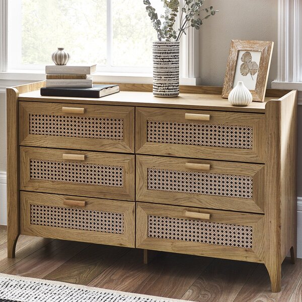 Victor 6 Drawer Wide Chest Brown