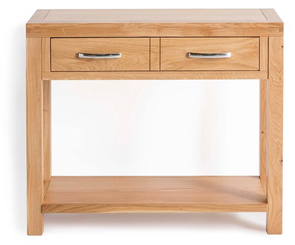 Abbey Light Oak Hall Table with Drawer | Roseland