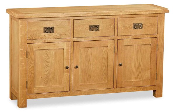 Zelah Oak Large Sideboard, Solid Wood | Roseland