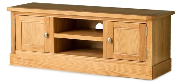 Hampshire Light Oak Large TV Stand, Screens up to 56" | Solid Oak