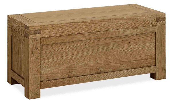 Abbey Grande Chunky Oak Blanket Box, Chest, Trunk | Solid Waxed Oak