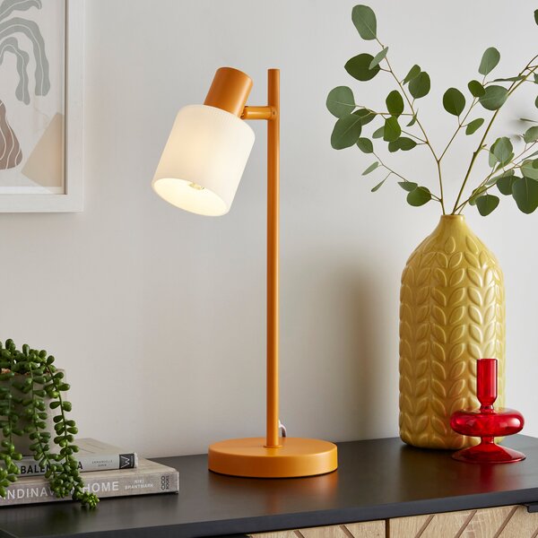 Erik Metal Adjustable Table Lamp Orange