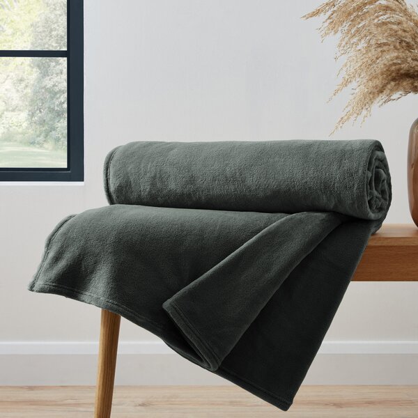 Supersize Family Snuggle Throw Charcoal (Grey)