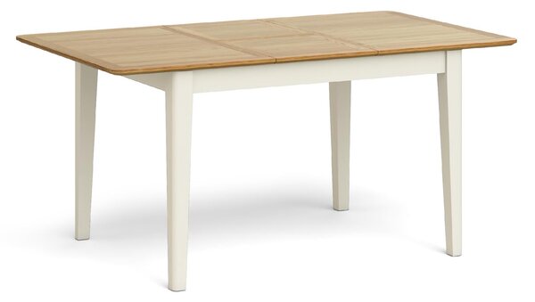 Windsor Ivory and Oak 120-160cm Compact Extending Dining Table
