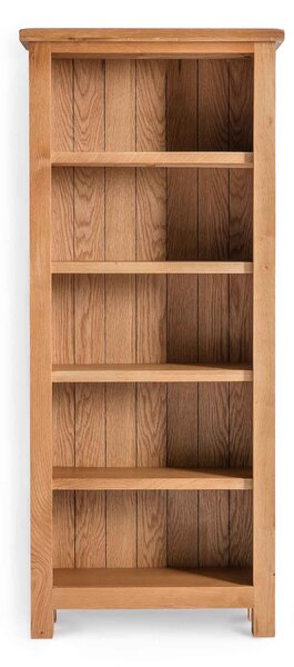 Surrey Oak Slim Narrow Bookcase | Rustic Waxed Oak | Roseland