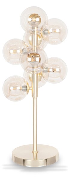 Vecchio Lustre Glass Orb and Gold Metal Table Lamp | Roseland
