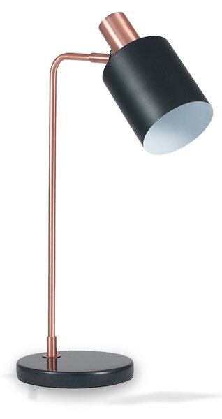 Biba Black and Antique Copper Metal Task Table Lamp | Roseland