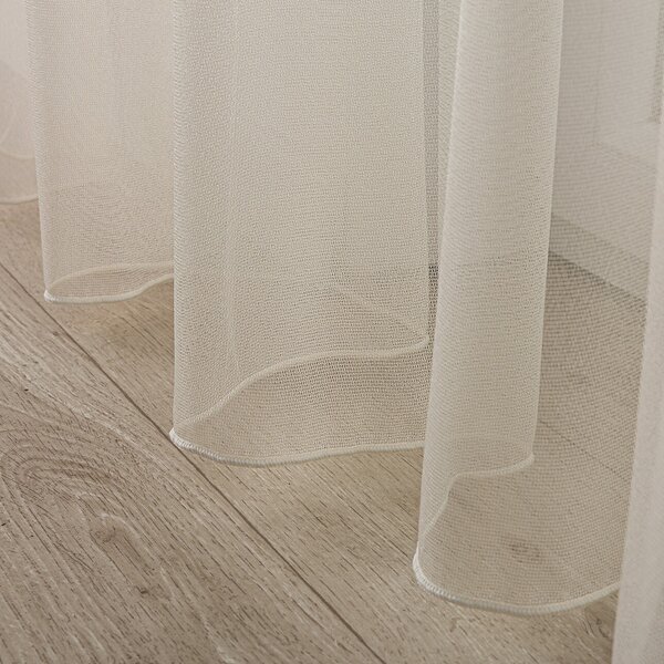 Pencil pleat voile/net curtain