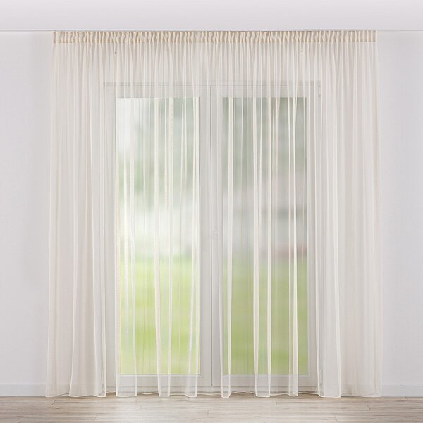 Pencil pleat voile/net curtain