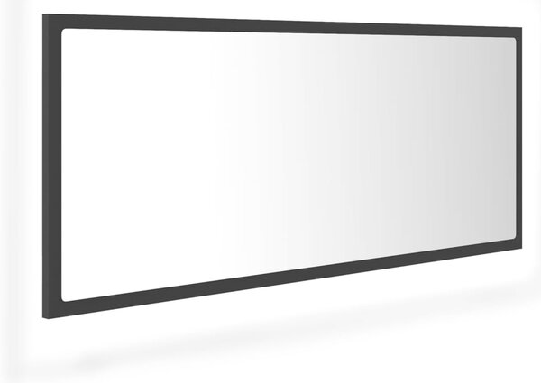 LED Bathroom Mirror Black 100x8.5x37 cm Acrylic