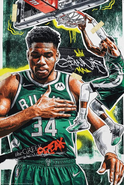 Poster Giannis Basketball Player