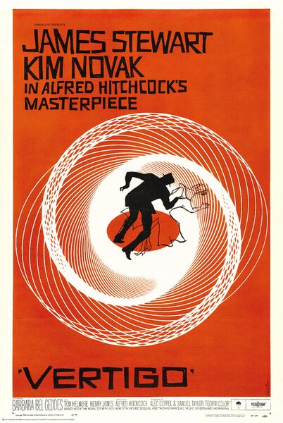 Poster Vertigo - Alfred Hitchcock