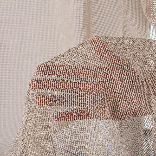 Pencil pleat voile/net curtain