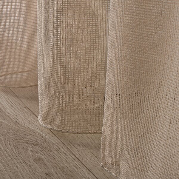 Pencil pleat voile/net curtain