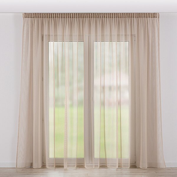 Pencil pleat voile/net curtain