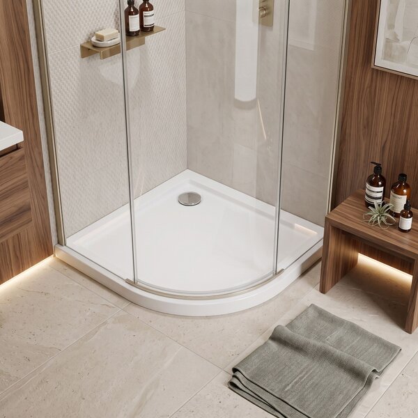 Shower tray Rea Look White 80x80