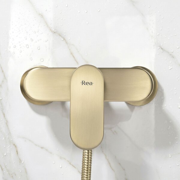 Shower faucet REA DROP Brush Gold