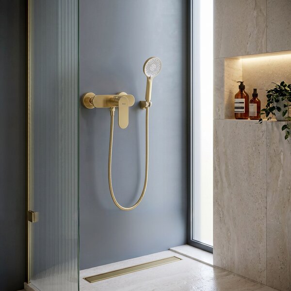 Shower faucet REA DROP Brush Gold