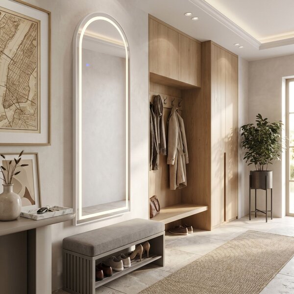 Mirror LED Orbit 60x170cm White
