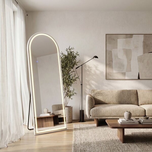 Mirror LED Orbit 60x170cm White