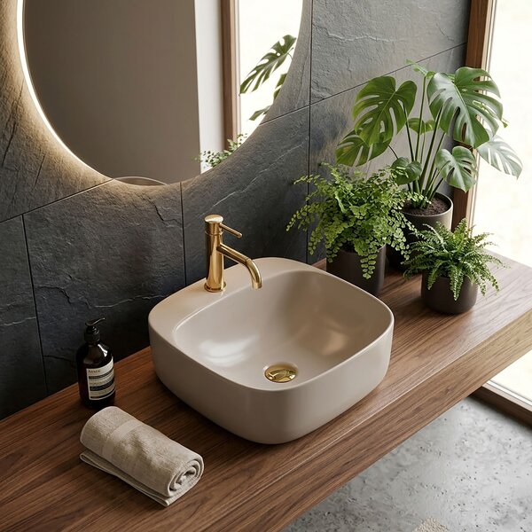 Countertop Basin Rea Luiza 42 Grey MAT