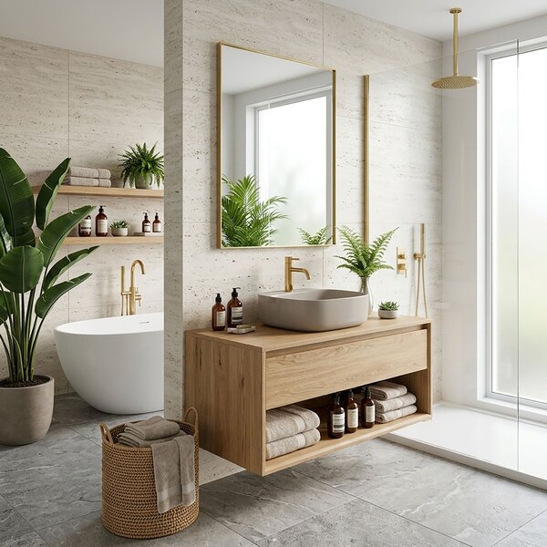 Countertop Basin Rea Luiza 42 Grey MAT