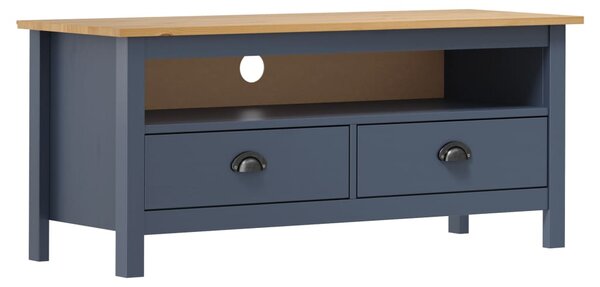 TV Cabinet Hill Grey 110x40x47 cm Solid Pine Wood