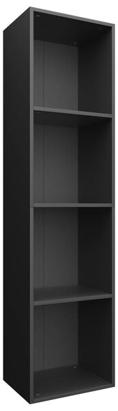 Book Cabinet/TV Cabinet Black 36x30x143 cm Engineered Wood