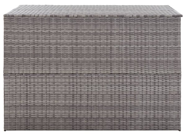 Garden Storage Box Grey 150x100x100 cm Poly Rattan