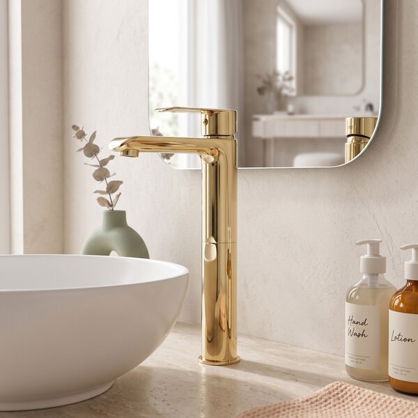 Bathroom faucet REA Bloom Gold High