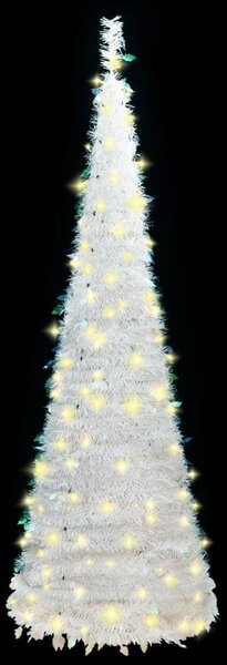 Artificial Christmas Tree Pop-up 50 LEDs White 120 cm