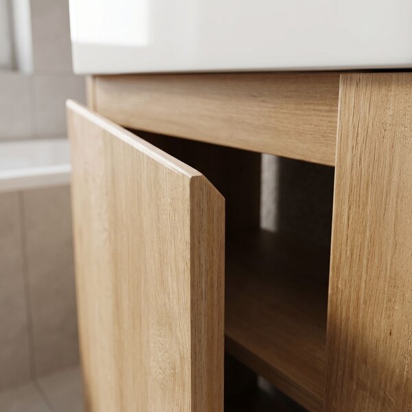 Bathroom cabinet with washbasin REA Astra 43cm
