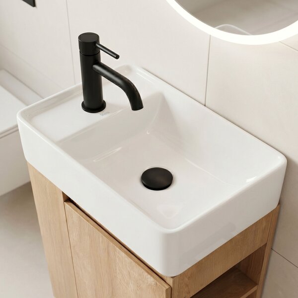 Bathroom cabinet with washbasin REA Astra 43cm
