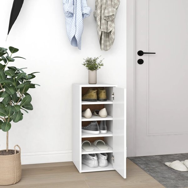 Shoe Cabinet White 32x35x70 cm Engineered Wood